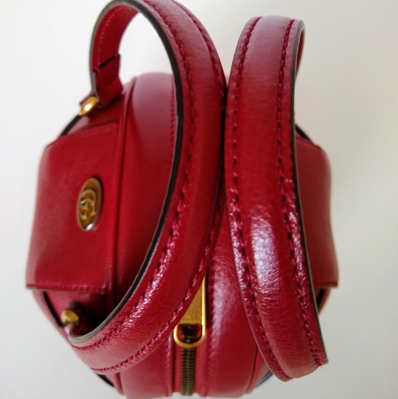 'SOLD' GUCCI Red Mini Tifosa Ball Bag - Authentic NWT - Picture 9 of 16